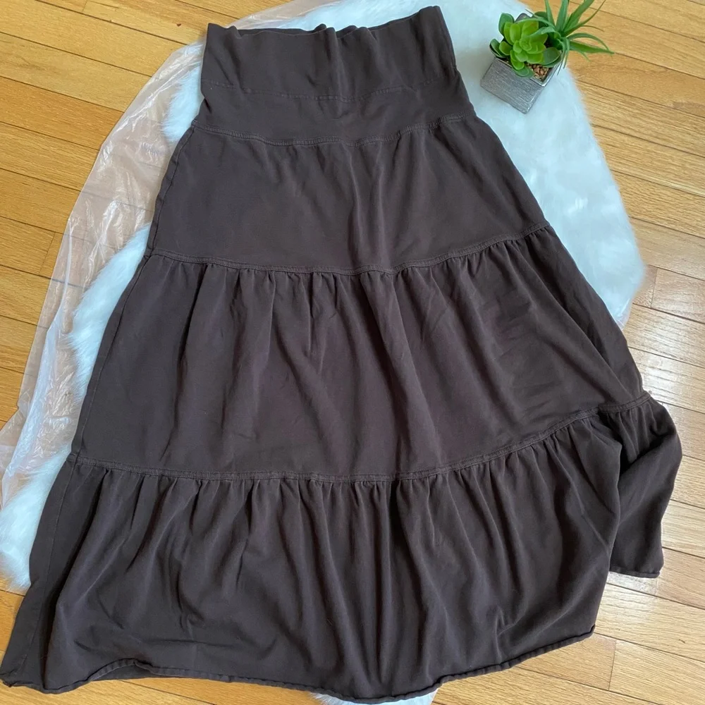 Loft, brown maxi skirt